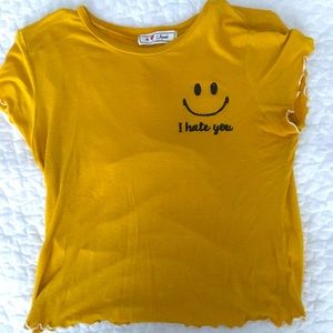 Aesthetic I Hate You Crop Top